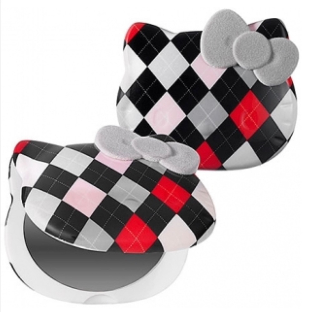 BNIB Hello Kitty Head of Class Compact Mirror Plaid Argyle